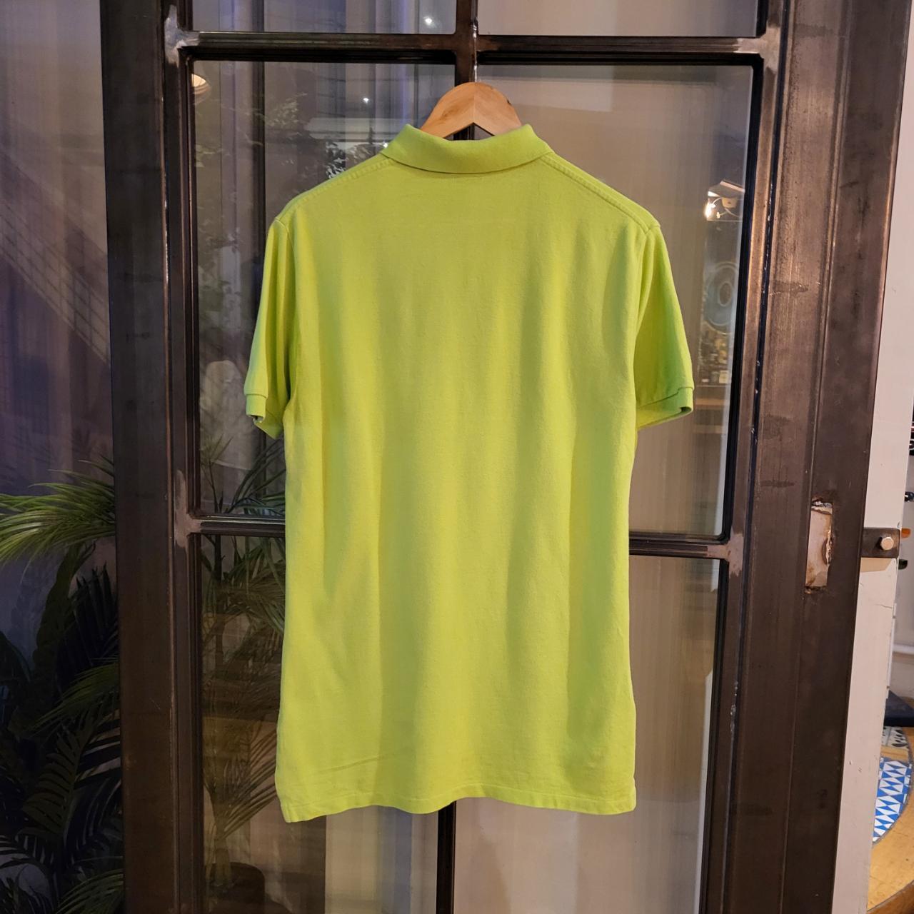 POL134 - Vintage Ralph Lauren Lime Green Polo Shirt Short Sleeve collared button up top #Y2K #preppy #chiefkeef #golf