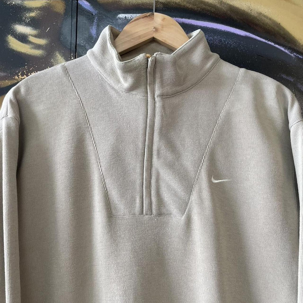 2000’s Nike Essential Embroidered Swoosh Quarter Zip Sweatshirt
