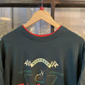 TEE301P - Vintage Retro Essential Dark Green Canada Graphic Print Double Sleeve and single stitch hem Top Tee T-shirt #90s #graphic #top #essential #canada