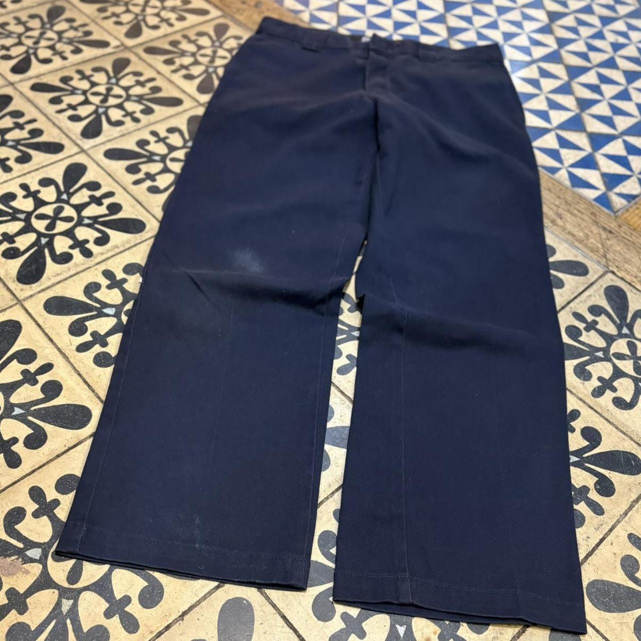 BR2306JH-F - Vintage retro essential Navy Dickies Trousers pants casual workwear #skater #utility #workwear #carpenter #dickies