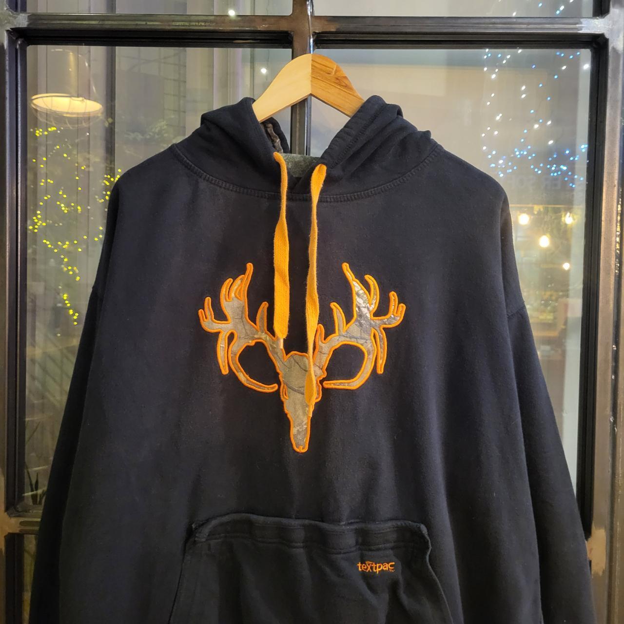 RTB073 - Vintage Retro essential  RealTree Camouflage Khaki Green Brown Field Hunting graphic print Sweatshirt Hoodie 90s y2k style