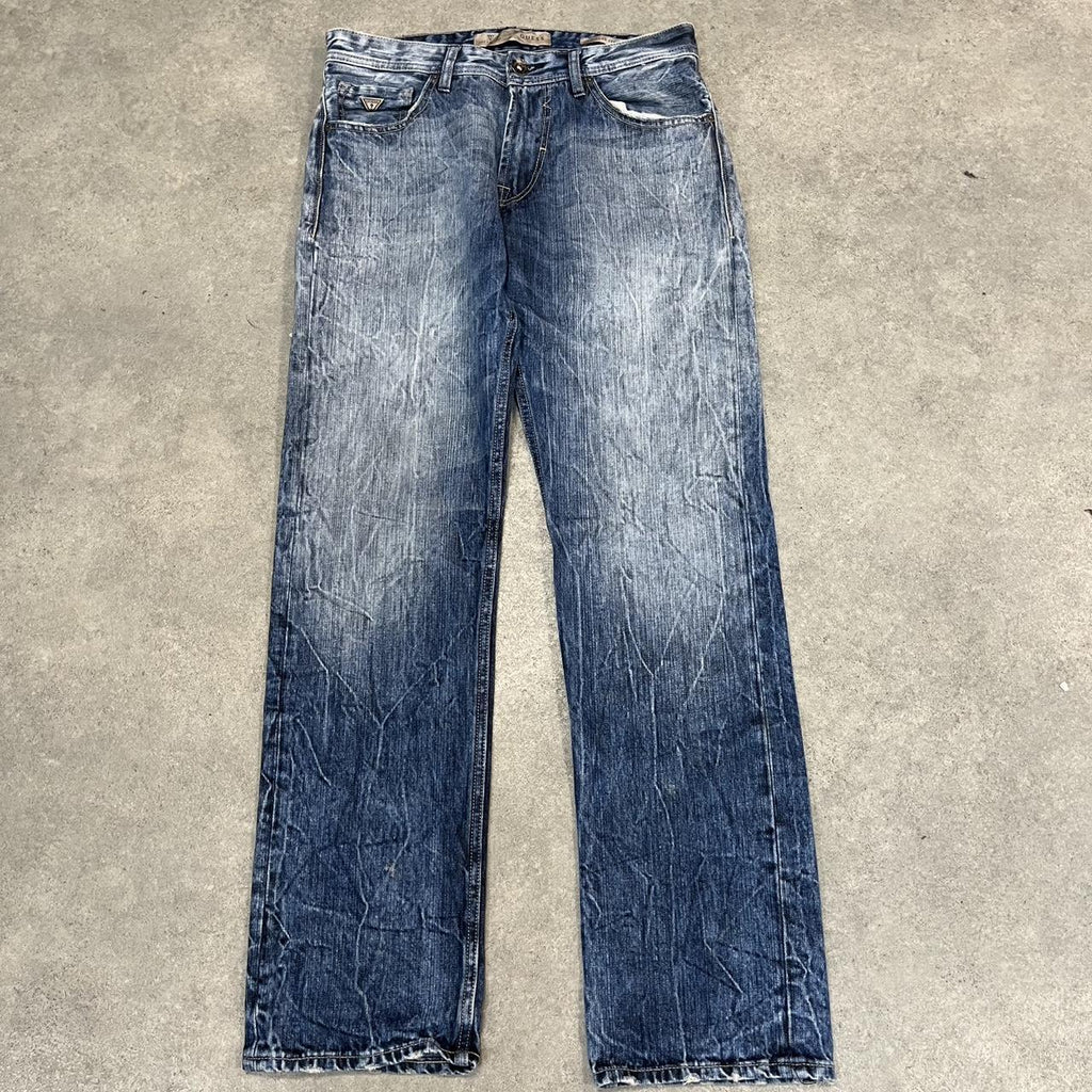 Guess USA Blue Y2K Wash Jeans