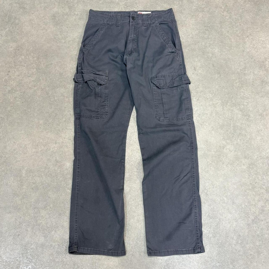BR2701DW-U - Vintage retro essential  Grey Wrangler carpenter cargo Trousers pants casual workwear #skater #utility #workwear #carpenter #wrangler