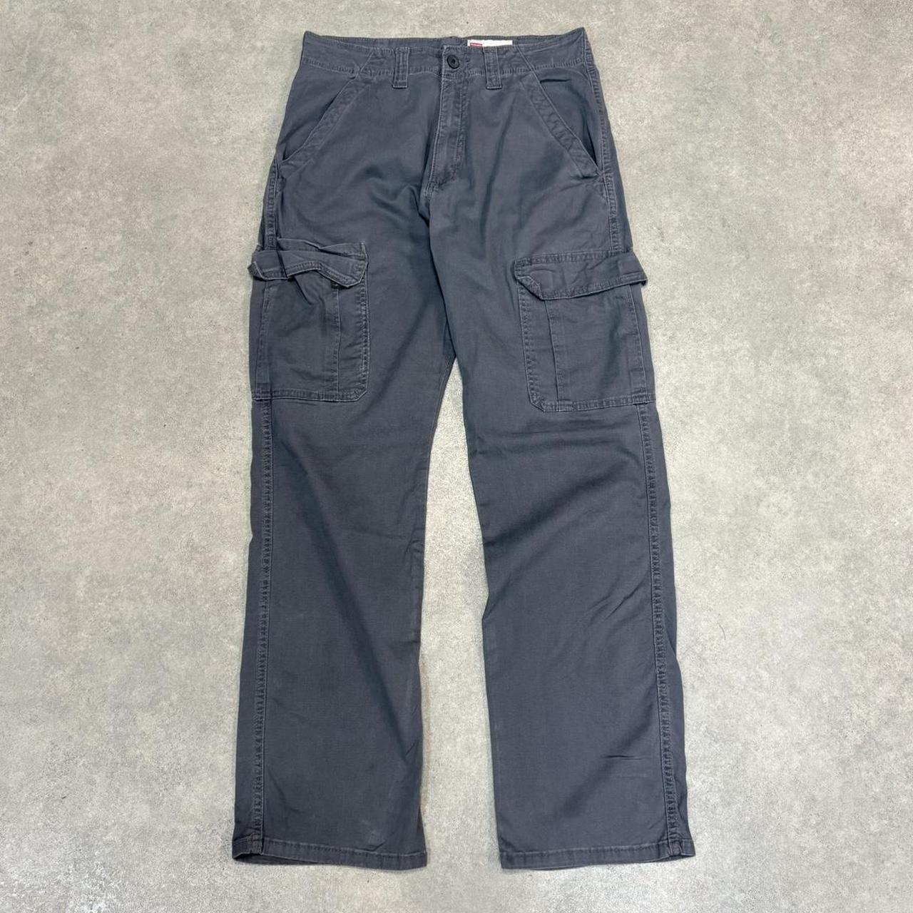 BR2701DW-U - Vintage retro essential  Grey Wrangler carpenter cargo Trousers pants casual workwear #skater #utility #workwear #carpenter #wrangler
