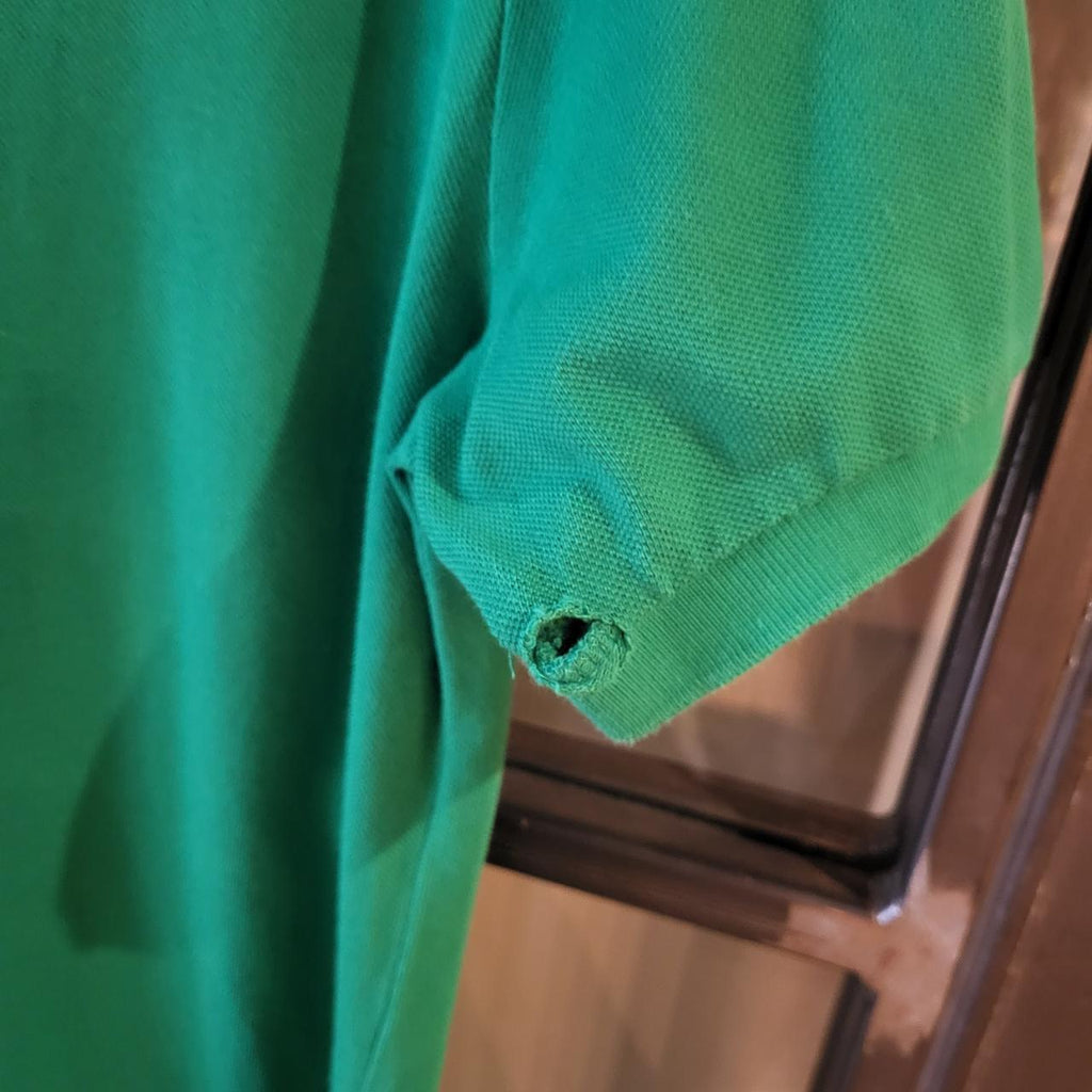 POL123P - Vintage Ralph Lauren Green Polo Shirt Short Sleeve collared button up top #Y2K #preppy #chiefkeef #golf #oldmoney