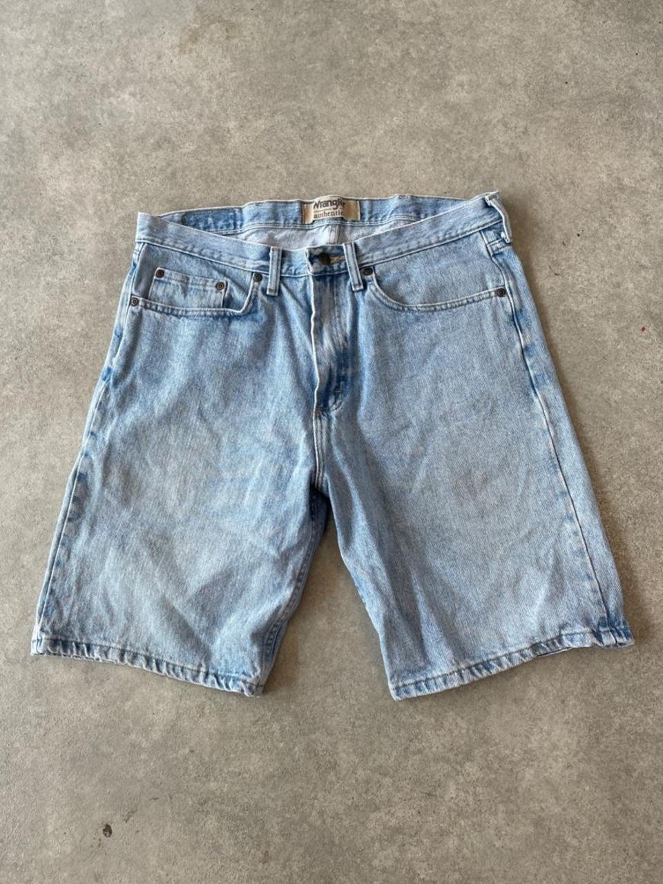 Wrangler Light Wash Blue Denim Jorts Shorts