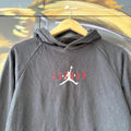 Vintage Air Jordan Hoodie Top Womens Medium Black Jumpman Logo Streetwear NBA Basketball Sweatshirt Essential 90s Y2K