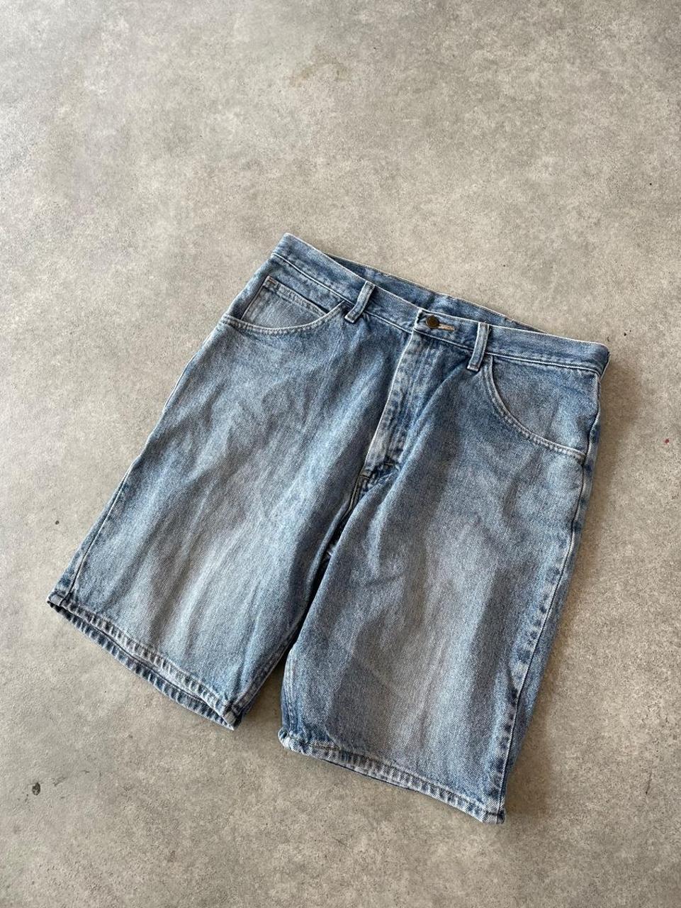 Wrangler Denim Mid Wash Blue Jorts Shorts
