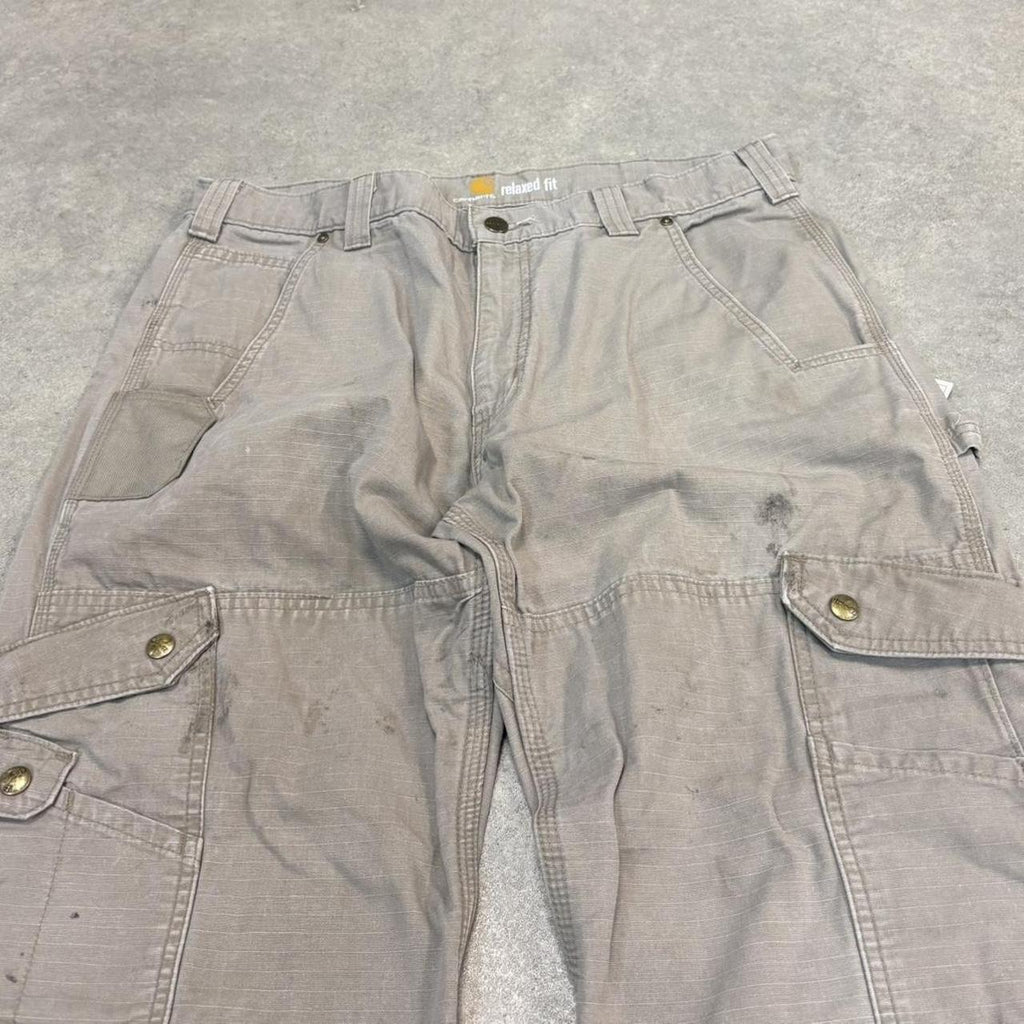 BR2701GN-U - Vintage retro essential  Carhartt Stone ripstop cargo carpenter Trousers pants casual workwear #skater #utility #workwear #carpenter #carhartt