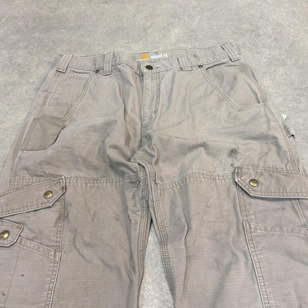 BR2701GN-U - Vintage retro essential  Carhartt Stone ripstop cargo carpenter Trousers pants casual workwear #skater #utility #workwear #carpenter #carhartt