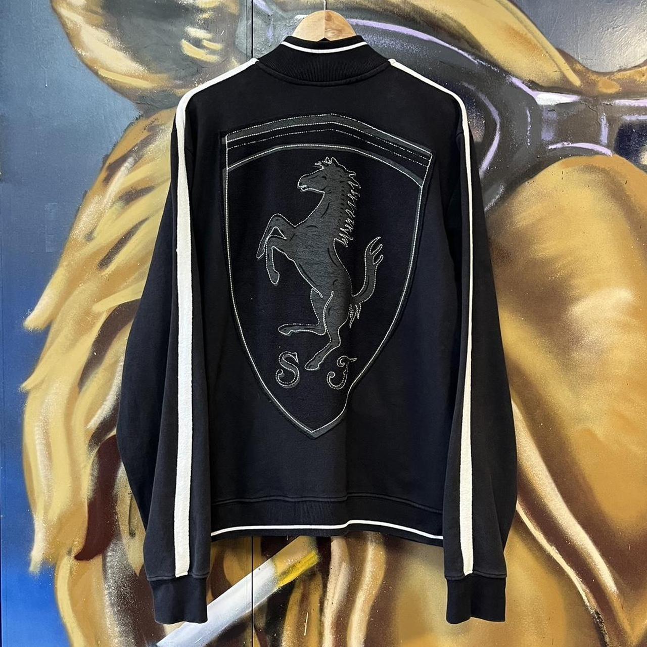 Y2K Ferrari x Puma Big Embroidered Logo Full Zip Jacket