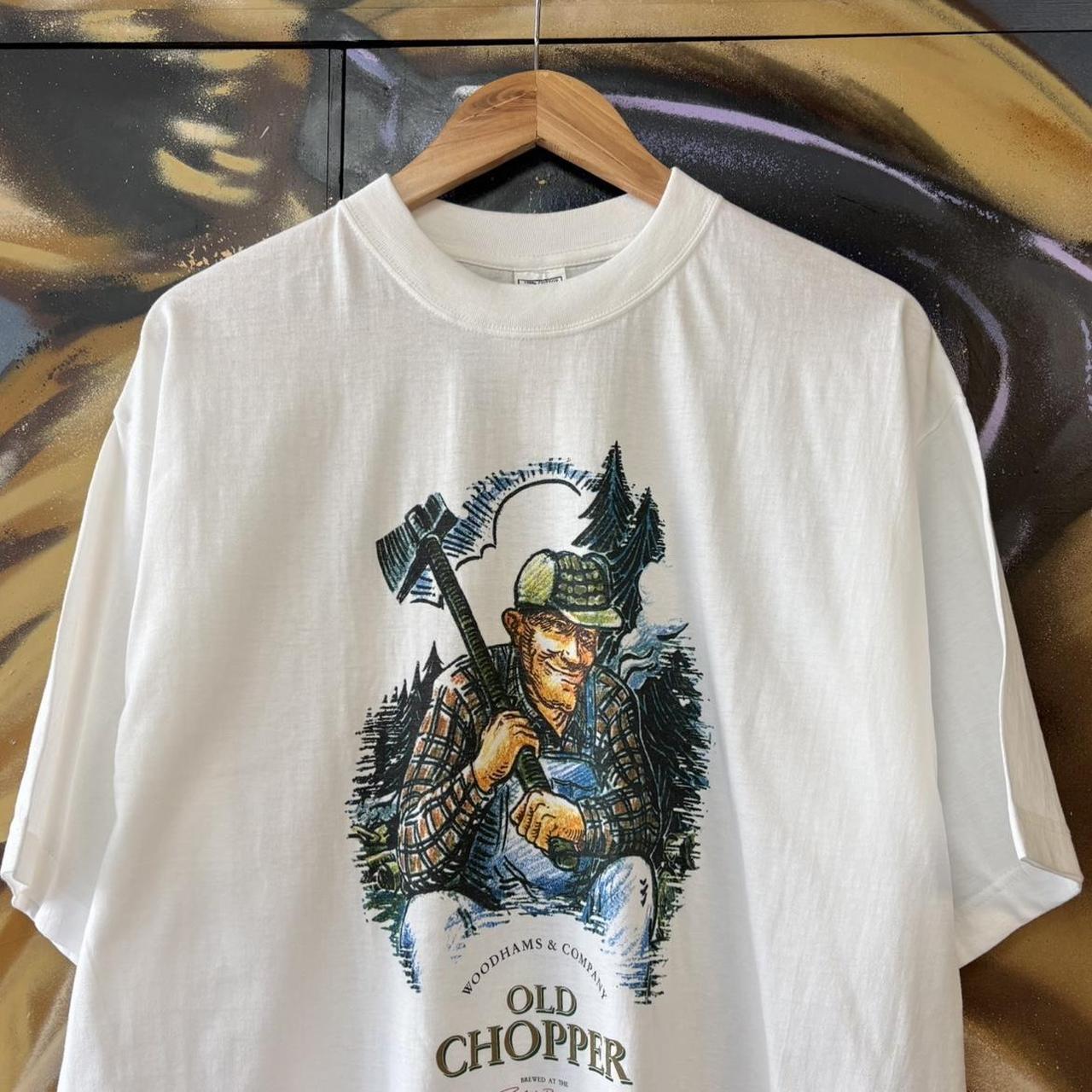 Vintage Old Chopper Beer T Shirt Single Stitch Graphic Promo Tee Mens XL 90s Brewery