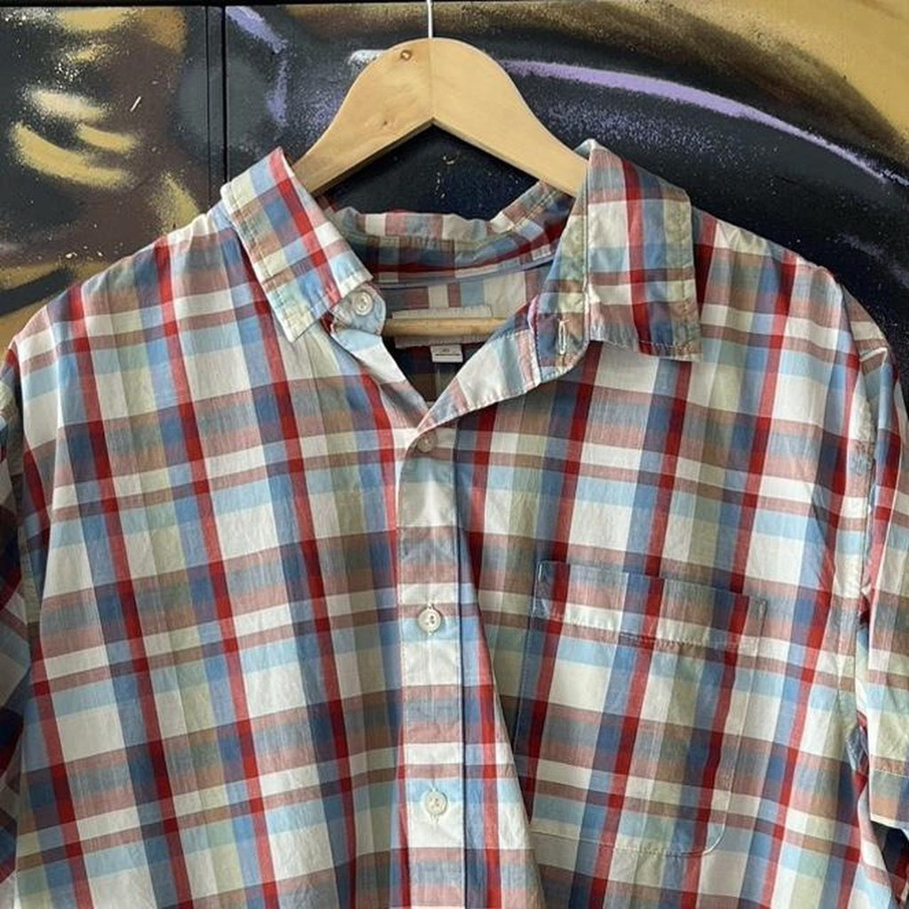 Y2K Checked Short Sleeve Button Up Shirt