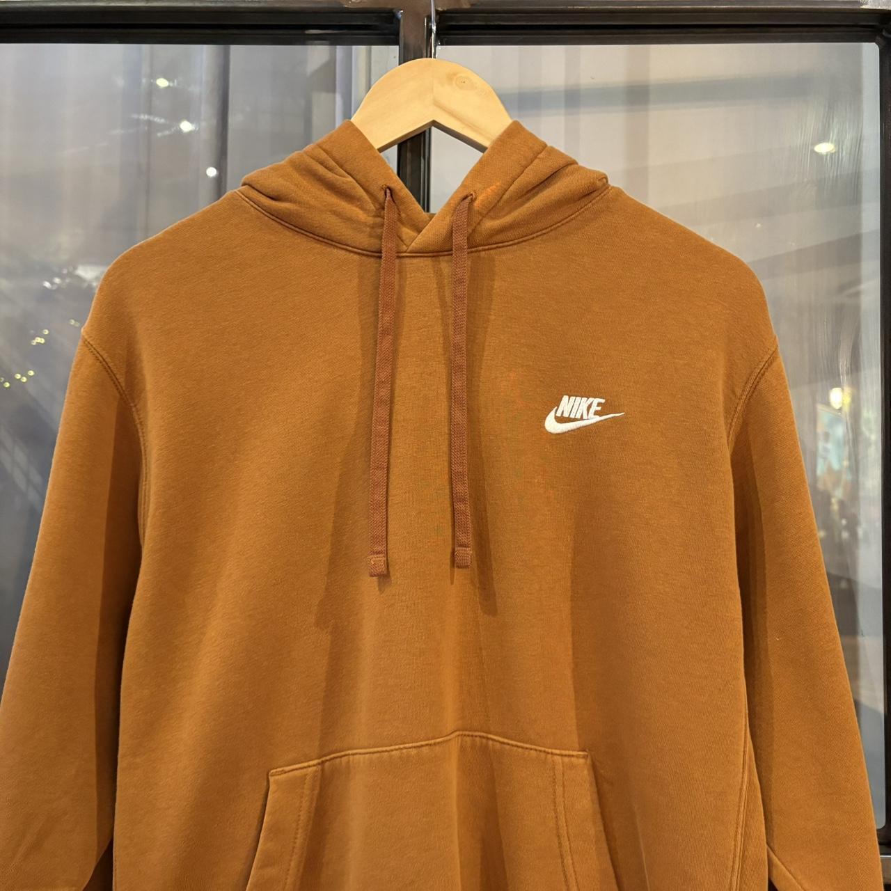 MA0202BB-F - Vintage Retro Essential Orange Nike Sweatshirt Hoodie with embroidered swoosh logo #90s #sportswear #essential #nike #y2k