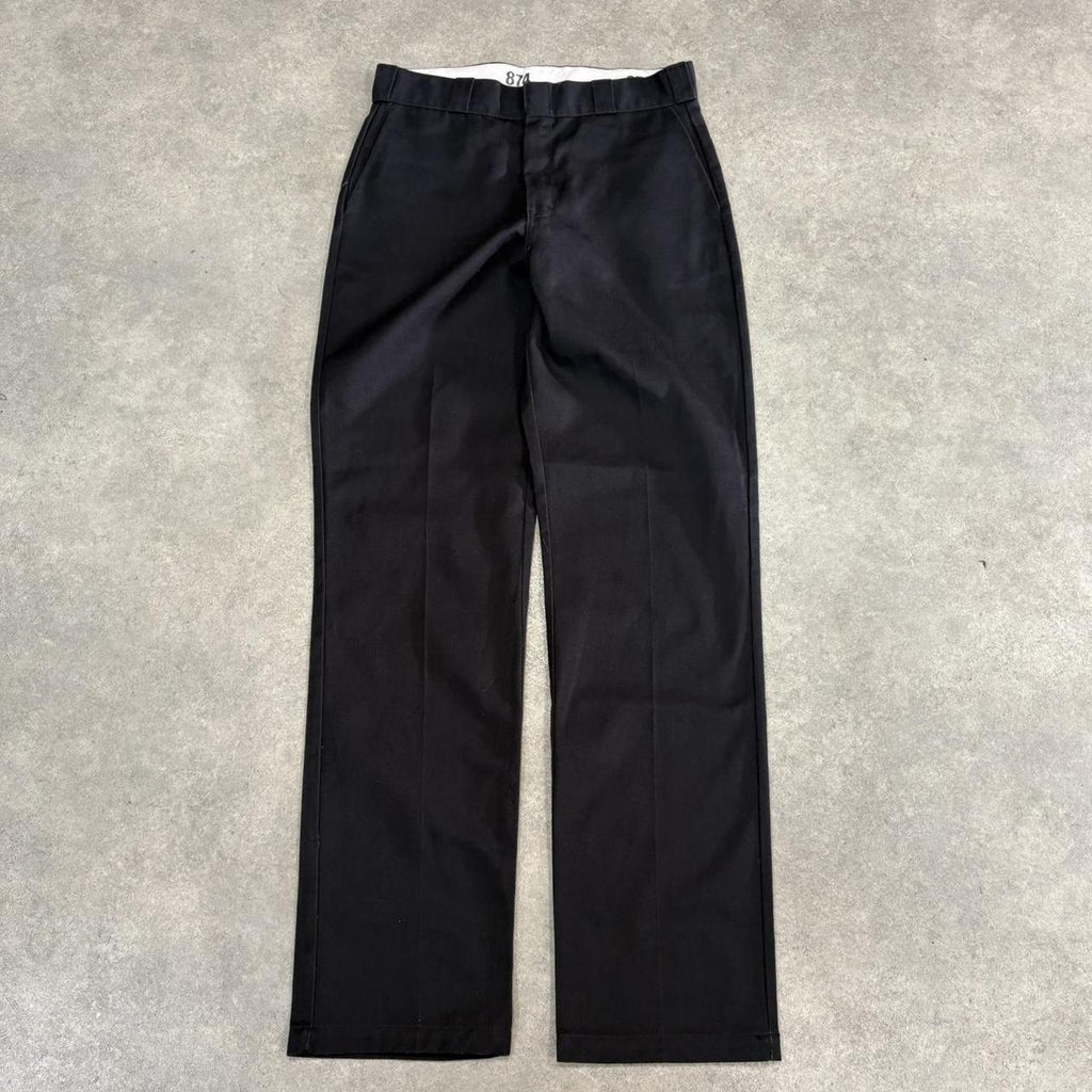 BR1912AAD-U - Vintage retro essential Black Dickies 874 Straight Leg Trousers pants casual workwear #skater #utility #workwear #straightleg #dickies