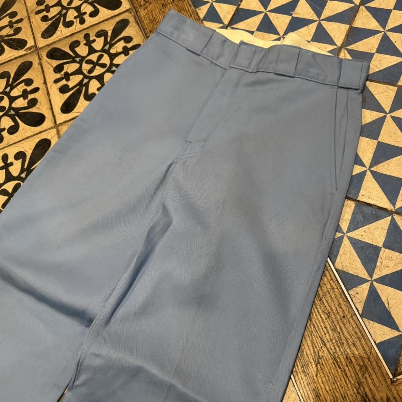 BR2306IEF-P - Vintage retro Essential Dickies 874 Light Blue Trousers pants casual workwear #skater #utility #workwear #carpenter #dickies