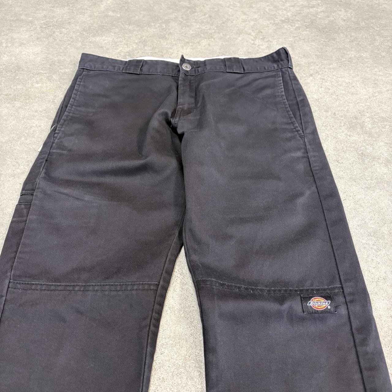 BR1912ZQ-U - Vintage retro essential Black Dickies Skinny Straight Double Knee Trousers pants casual workwear #skater #utility #doubleknee #skinnystraight #dickies