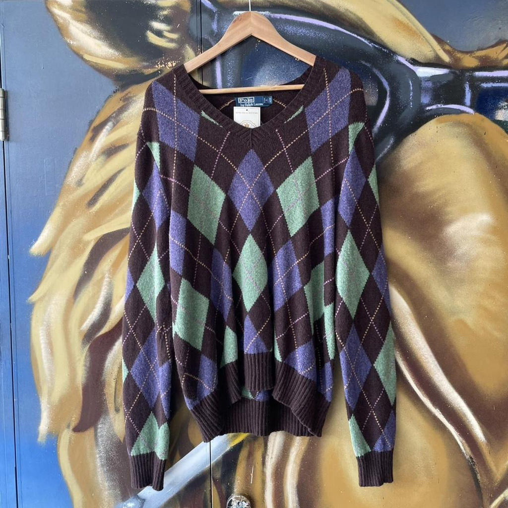 Ralph Lauren Cashmere Blend Golf Knit Sweater