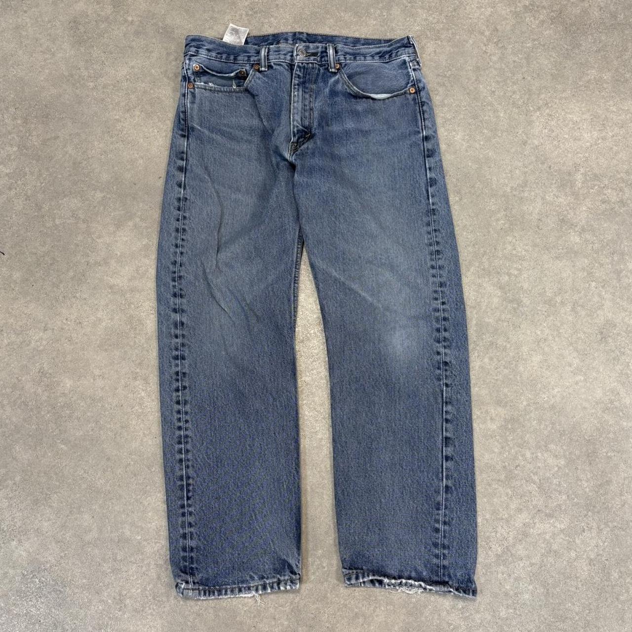 BR1912AGW-U - Vintage retro essential Levi's 505 Straight Leg Blue Wash Denim Jeans Trousers pants #denim #straightleg #levis #levis505