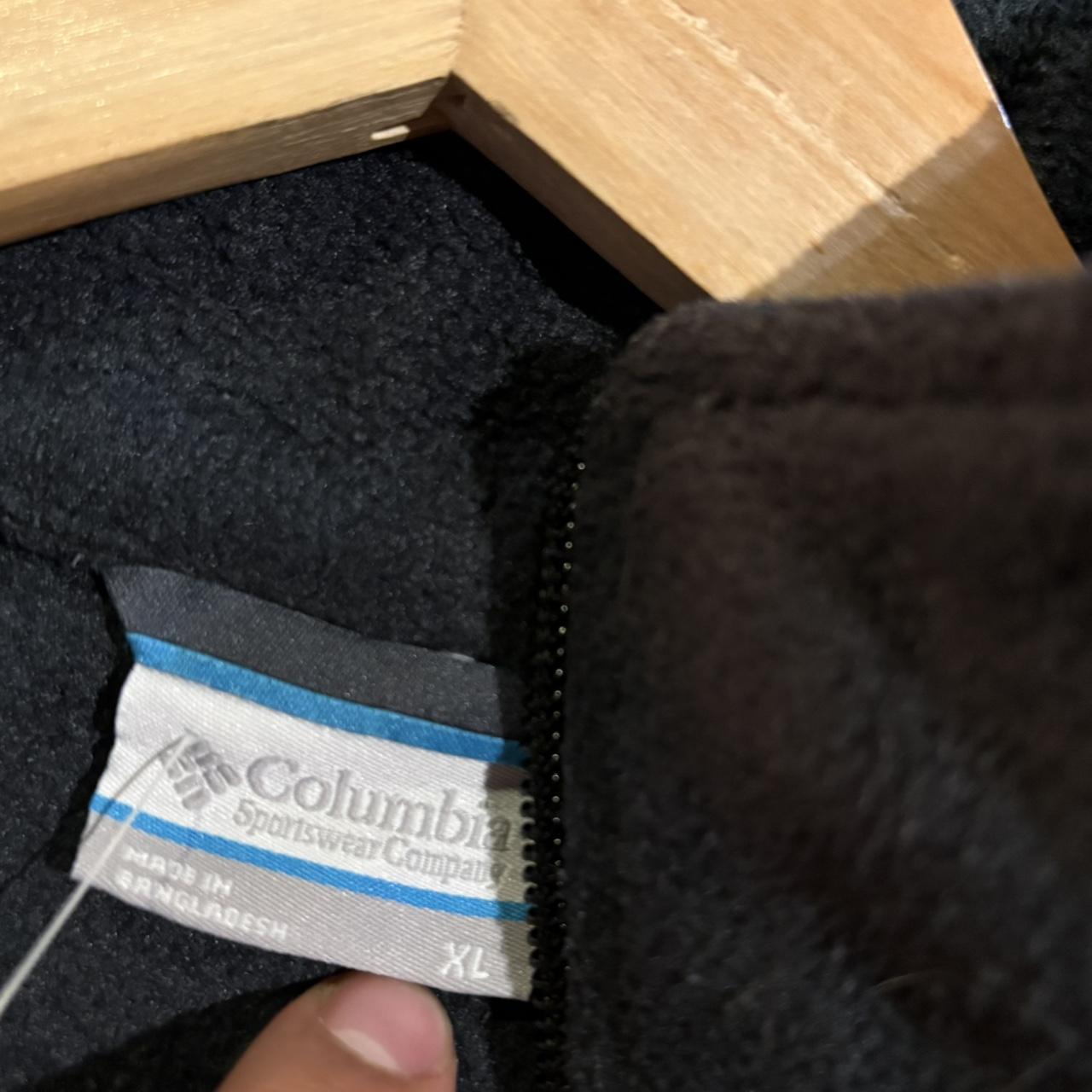 SWT628F - Vintage retro essential Dark Grey Columbia full zip up outdoor sweatshirt fleece jacket #pullover #outdoor #expedition #hike #gorpcore