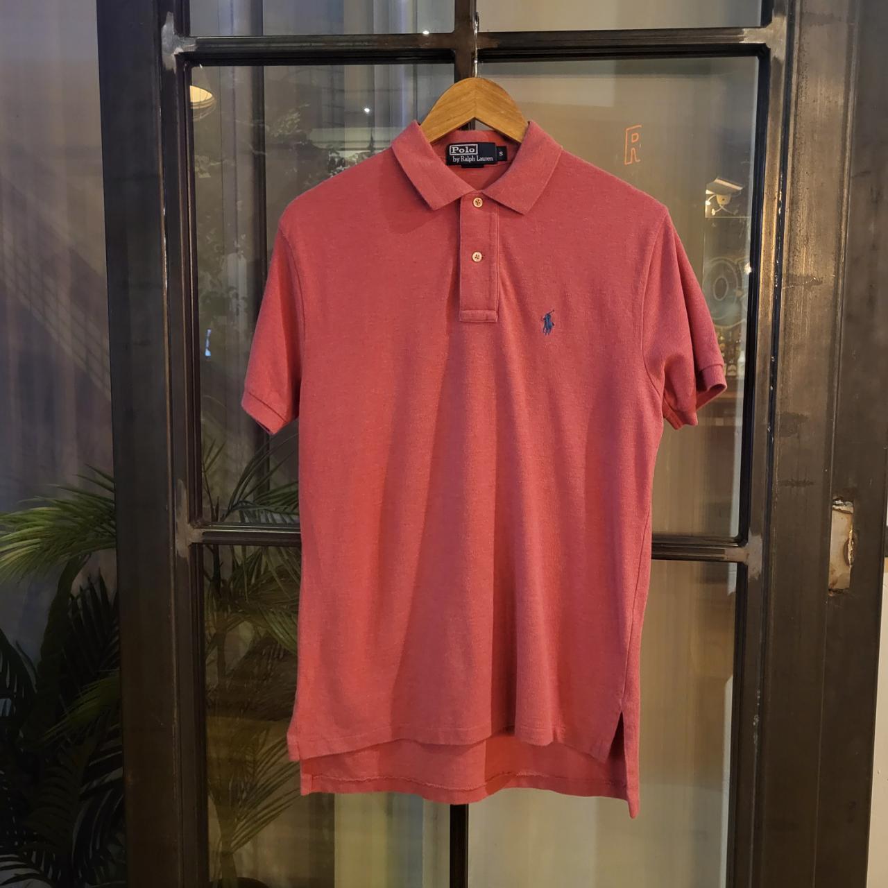 POL200 - Vintage Ralph Lauren Pink Polo Shirt Short Sleeve collared button up top #Y2K #preppy #chiefkeef #golf #oldmoney