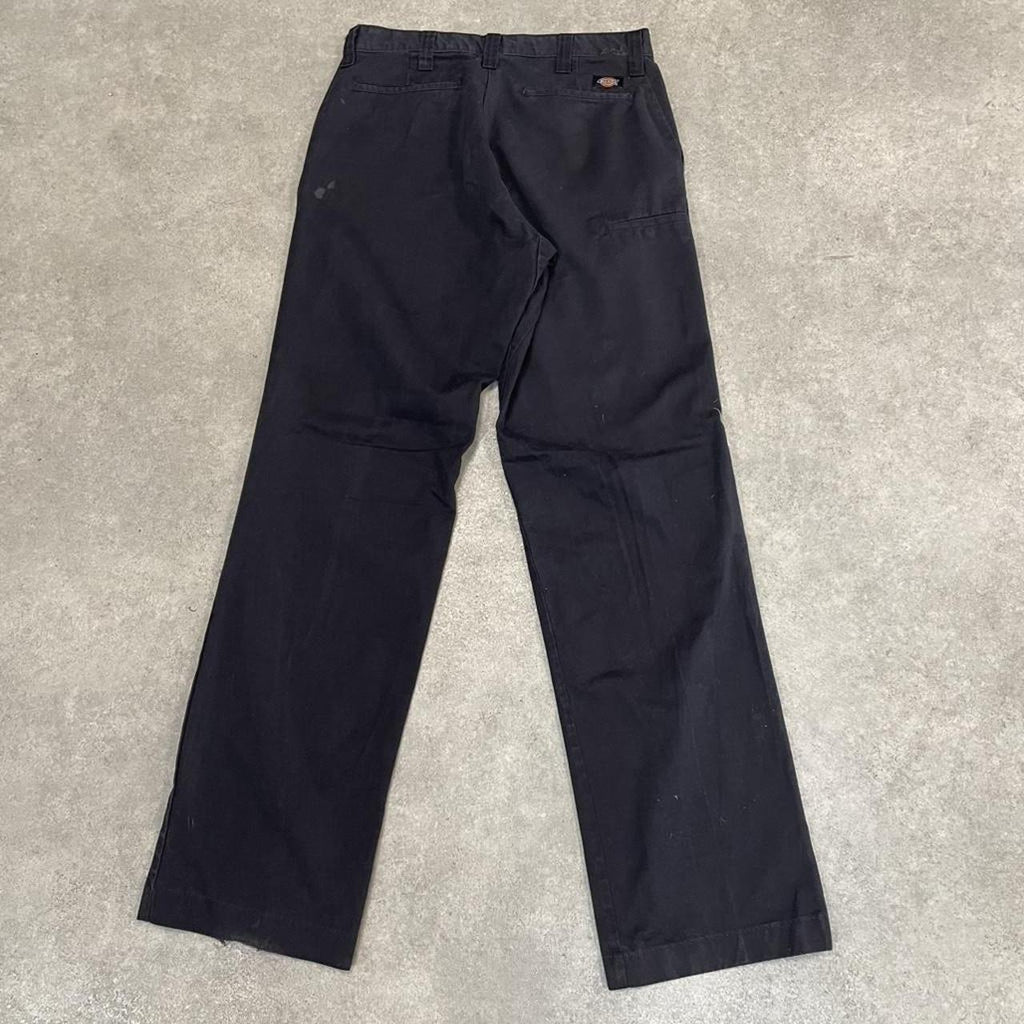 Dickies Black Chino Skater Trousers Workwear Pants