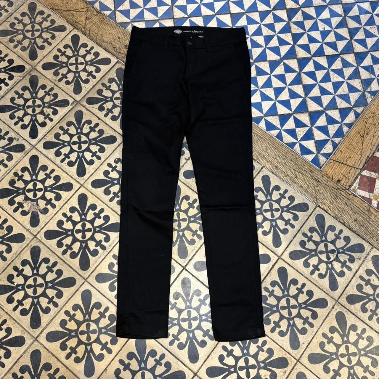TRW421F-P - Vintage retro Essential Black Dickies Straight Leg Trousers pants casual workwear #skater #utility #workwear #regular #dickies