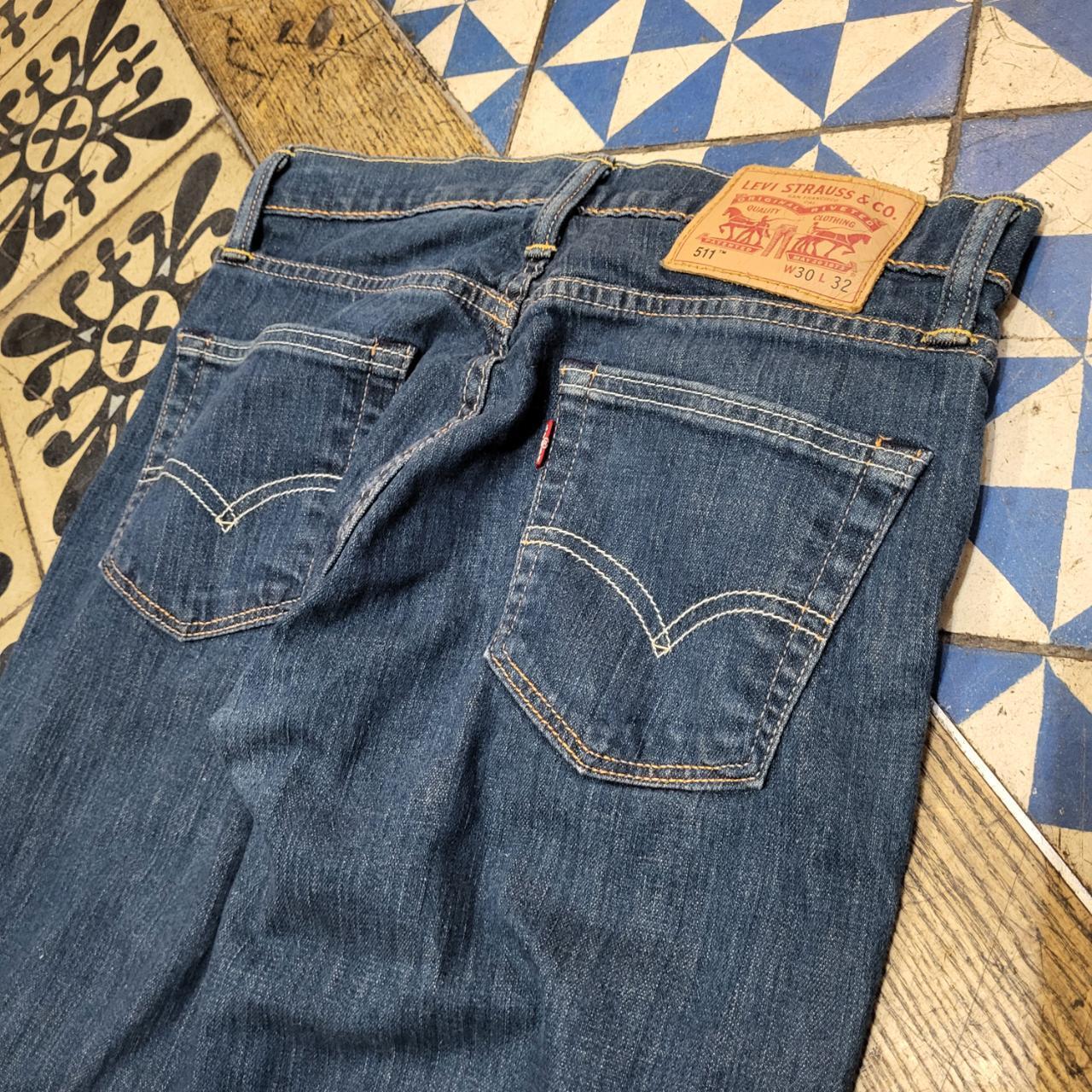 JNS216BR - Vintage retro essential Levi’s 511 Blue Wash Denim Jeans Trousers pants #denim #levis #slimfit #levis511 #skater