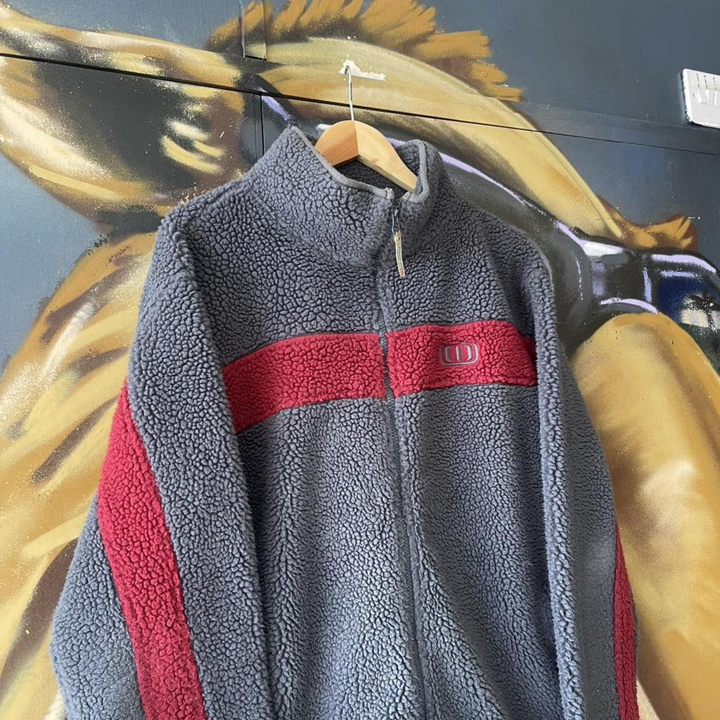 Y2K Animal Full Zip Sherpa Fleece Sweatshirt