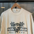 TEE00B - Vintage Retro Essential Barbados Cream Graphic Print Top Tee T-shirt #90s #graphic #top #essential #barbados