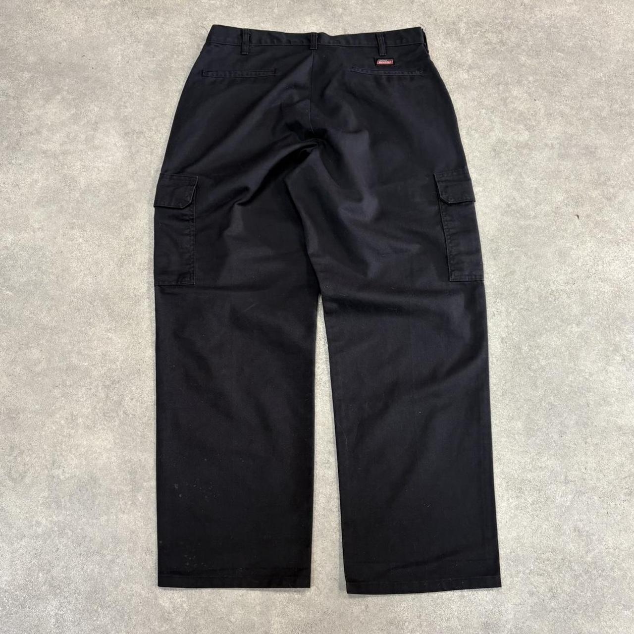BR1912AAM-U - Vintage retro essential Black Dickies Straight Leg Cargo Trousers pants casual workwear #skater #utility #cargo #straightleg #dickies