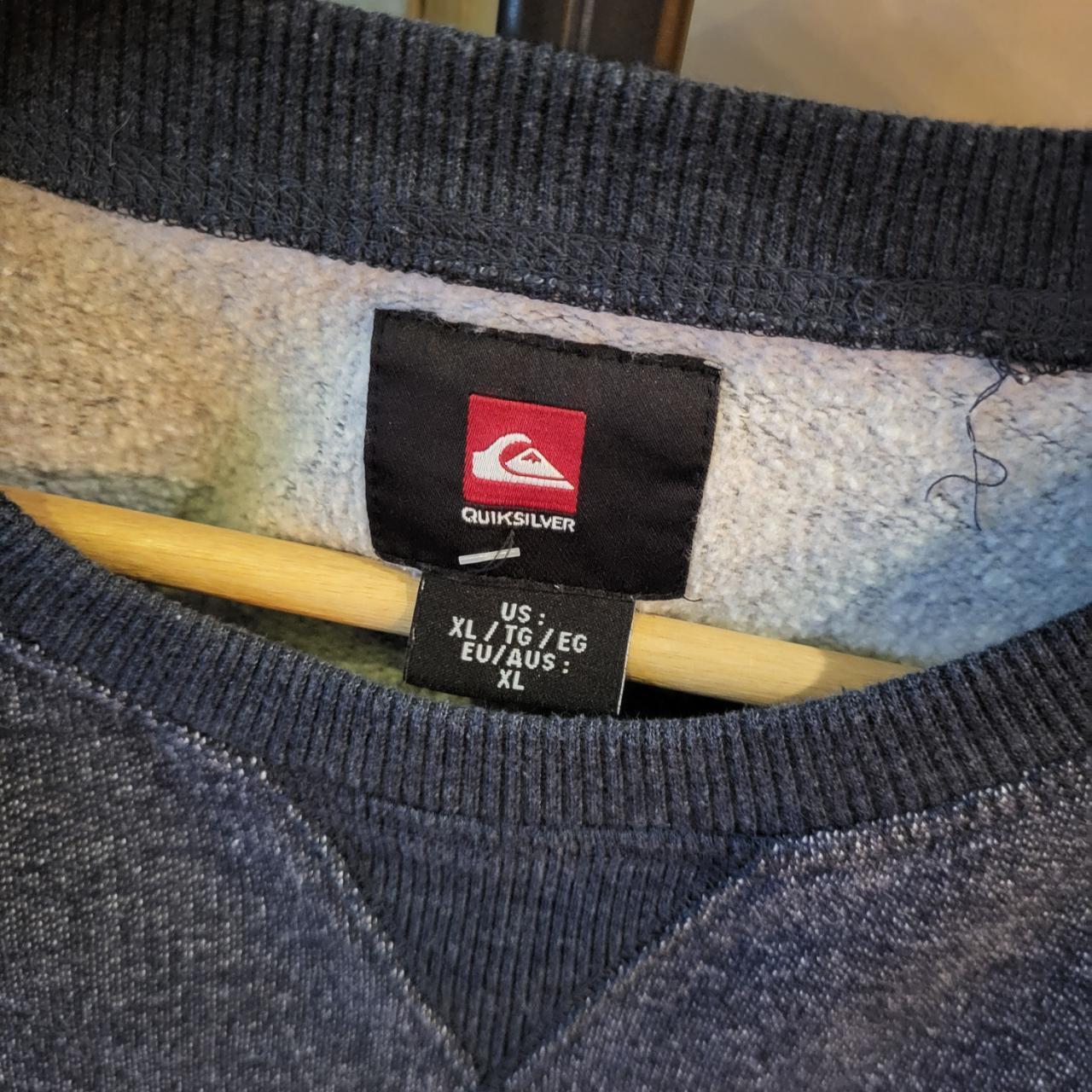 SWT260 - Vintage Retro Essential adult Quiksilver Blank Navy sweatshirt jumper crewneck #blank #surfer #quiksilver #casual