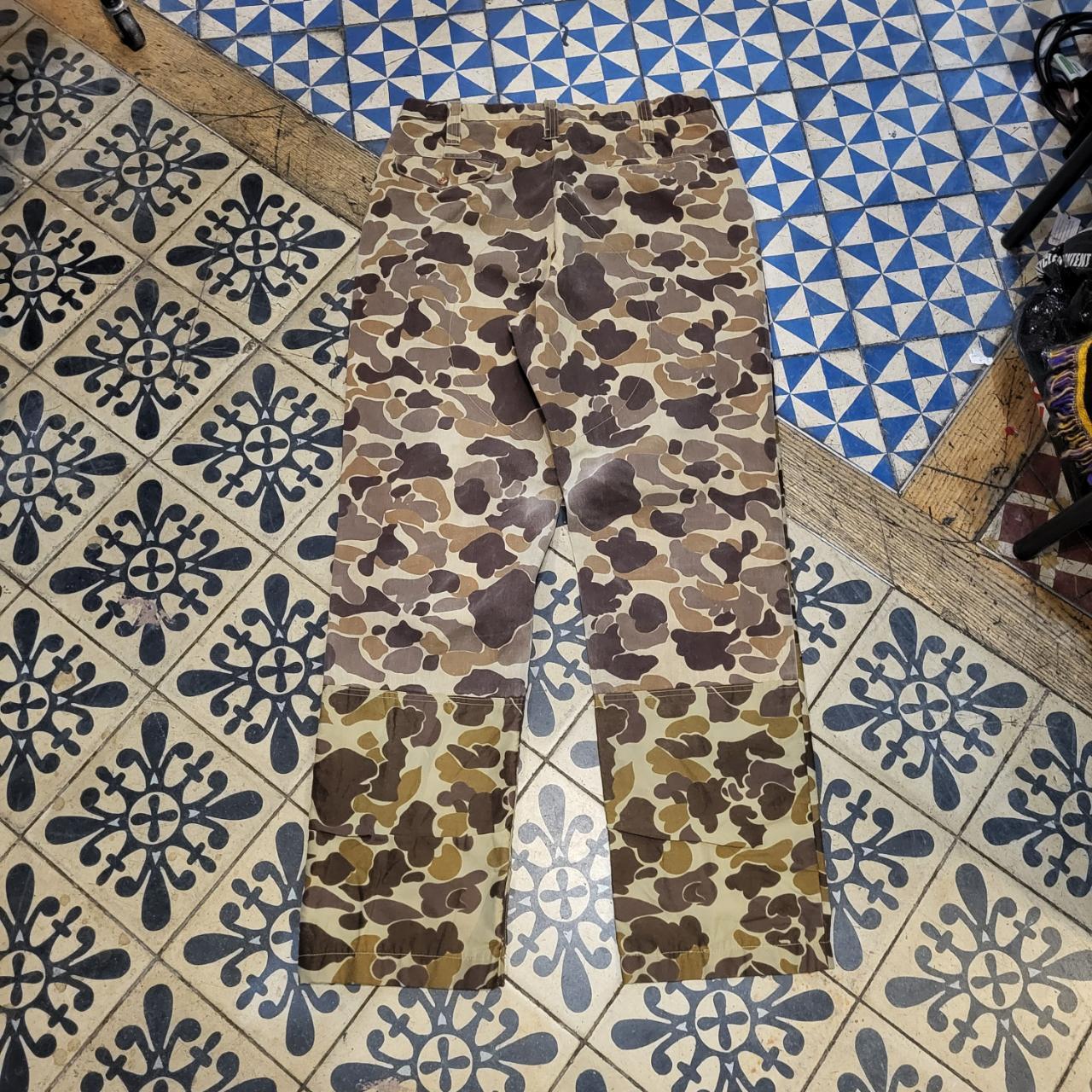 RTB054P - Vintage retro essential woodland RealTree adjustable cargos camo camouflage Carpenter Pants Trousers Jeans embroidered bottoms wide bagg straight leg hip hop skater 90s y2k workwear style