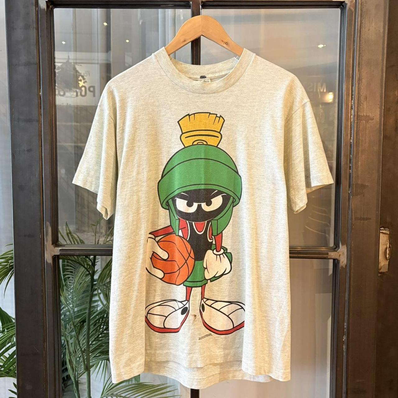Vintage Marvin The Martian T-Shirt Mens Large 1993 Looney Tunes Graphic Single Stitch 90s Y2K