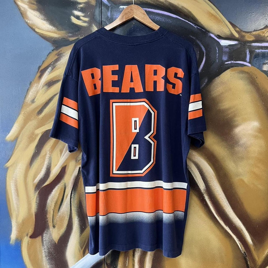 1994 NFL Chicago Bears AOP Graphic Single Stitch Tee