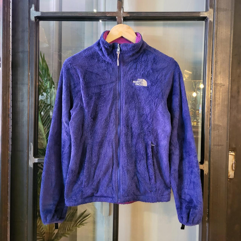 SWT002 - Vintage essential retro The North Face Aztec funky geometric tribal block pattern snap T popper quarter zip synchilla fleece sweatshirt pullover with small spellout logo as seen