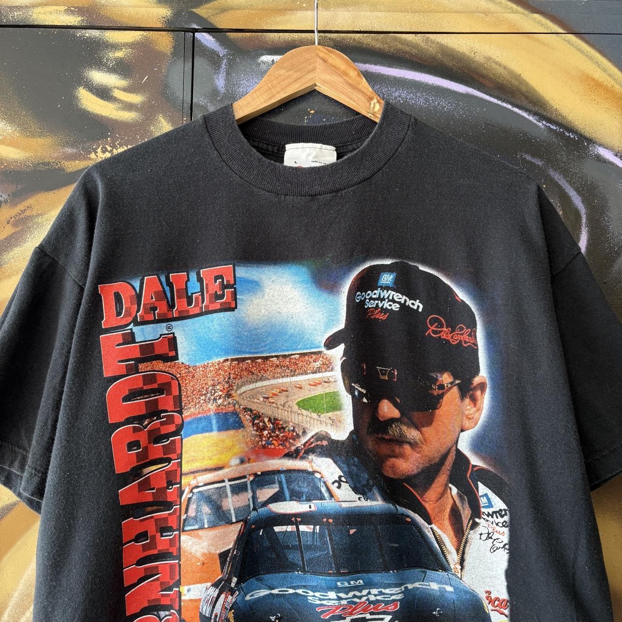 Vintage Nascar T Shirt Mens Large Dale Earnhardt Chevrolet Racing Motorsport Graphic Print Top Tee T-shirt 90s Y2K 00s