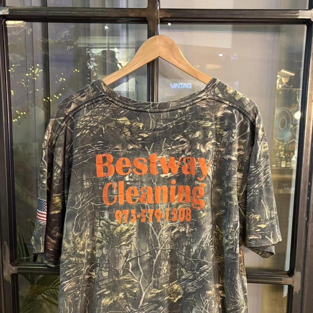 RTT246 - Vintage Retro essential adult mens RealTree Camouflage Khaki Green Brown Field Hunting graphic print Top T-Shirt Tee #realtree #camo #utility #hunting