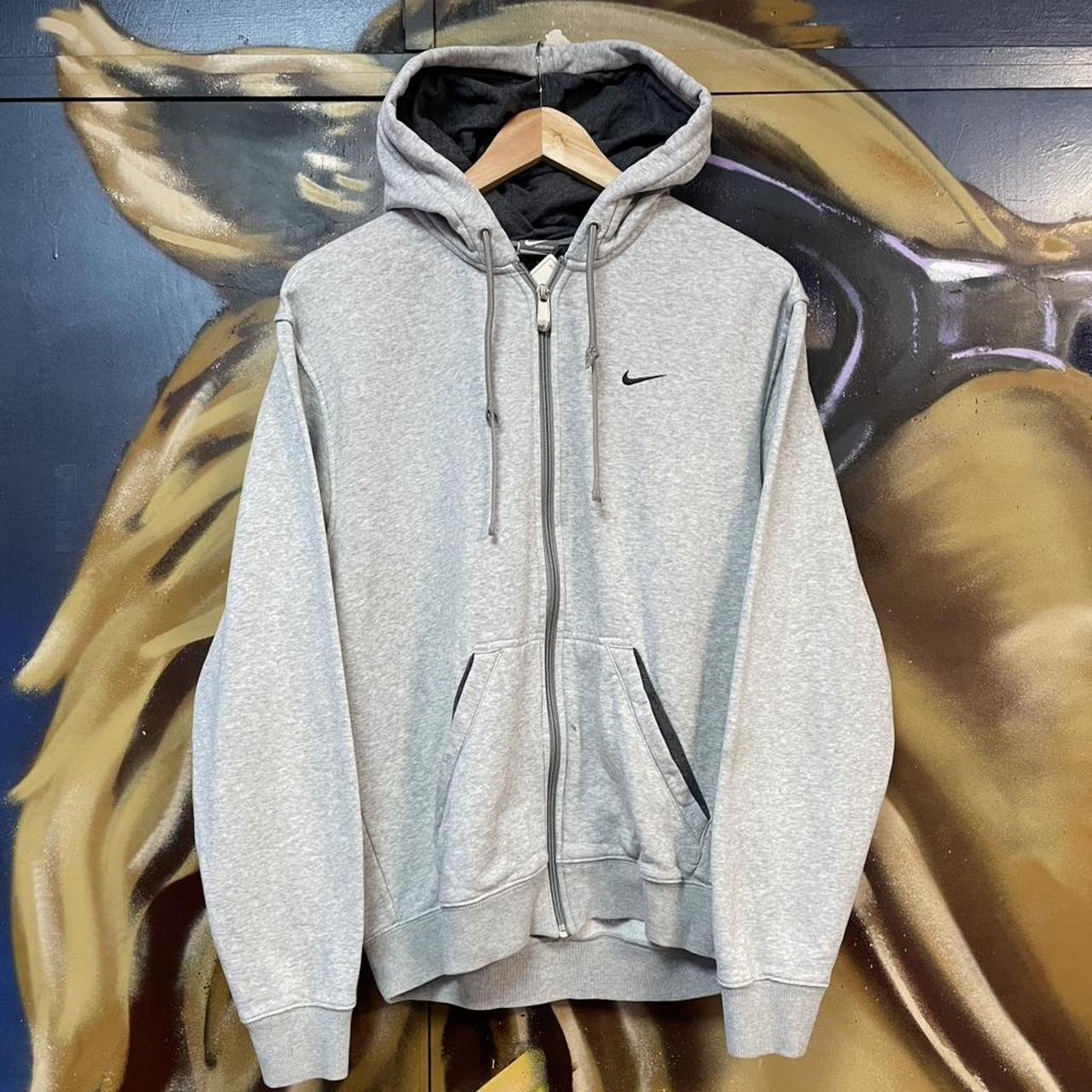 00s Nike Full Zip Embroidered Swoosh Hoodie