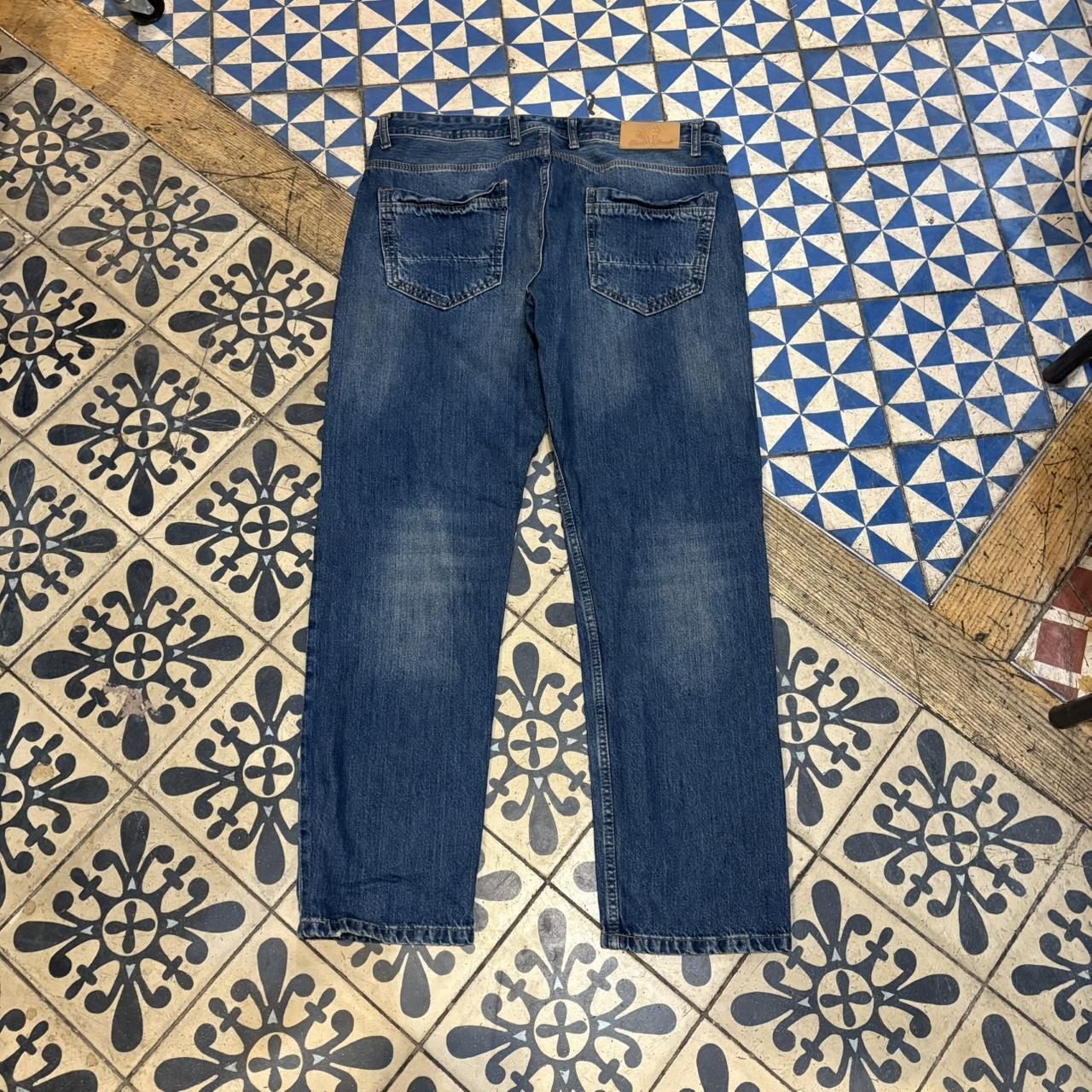 TRW375 - Vintage retro essential Rock Creek Straight Leg Blue Wash Denim Jeans Trousers pants casual workwear skate #denim #rockcreek #smartcasual #skater #straightleg
