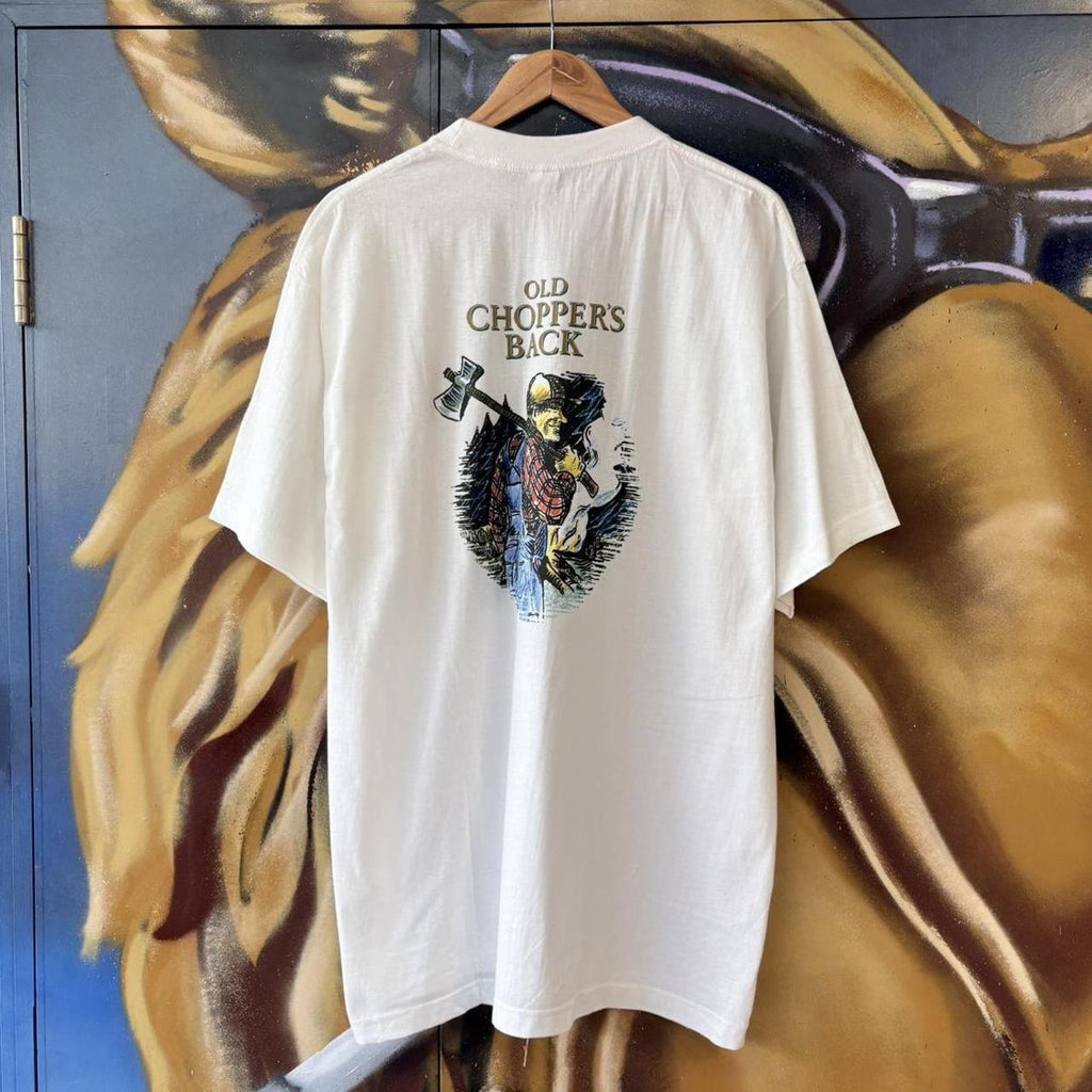 Vintage Old Chopper Beer T Shirt Single Stitch Graphic Promo Tee Mens XL 90s Brewery