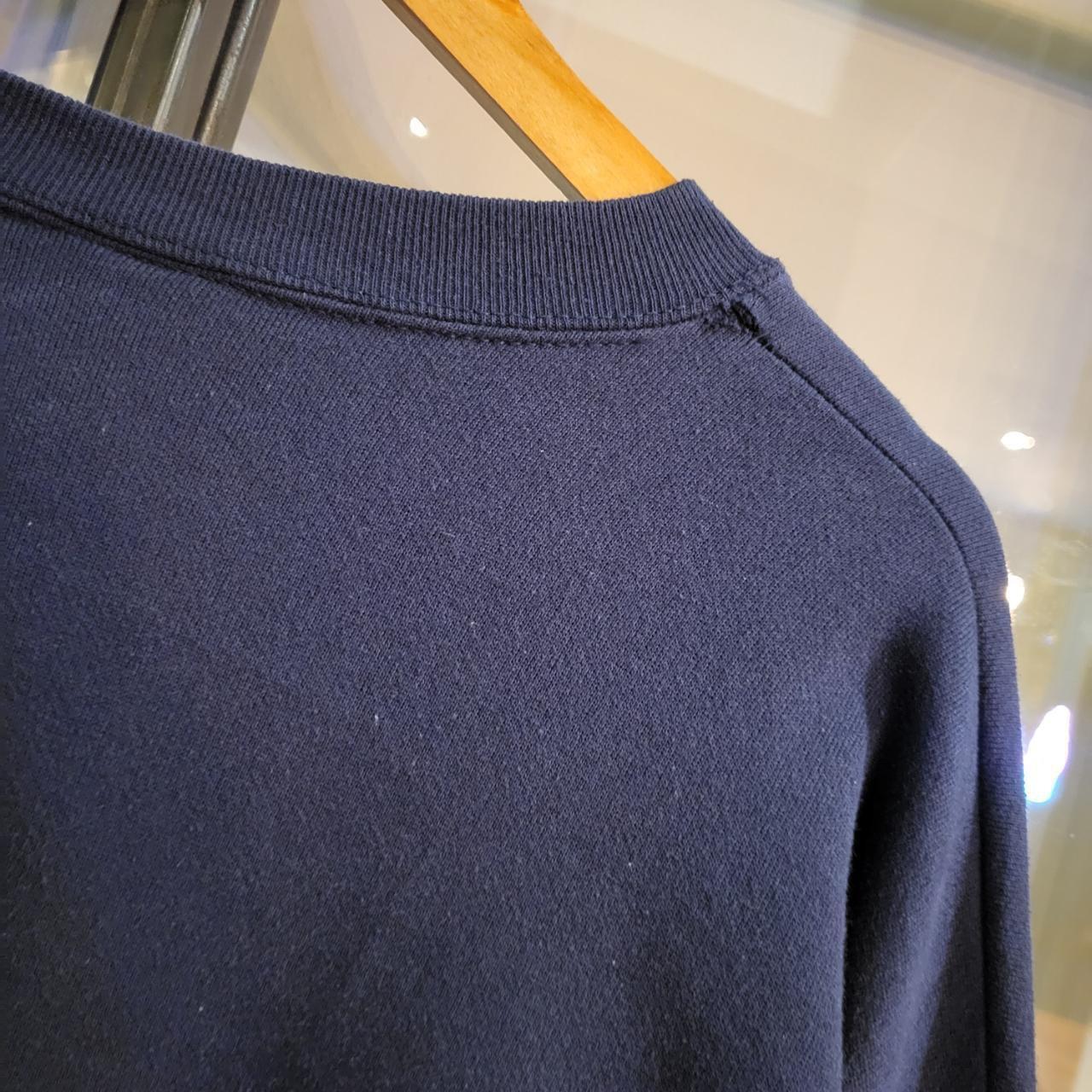 SWT330 - Vintage Retro Essential Georgetown College Navy sweatshirt with graphic print spell out #college #Jumper #crewneck #casual #y2k