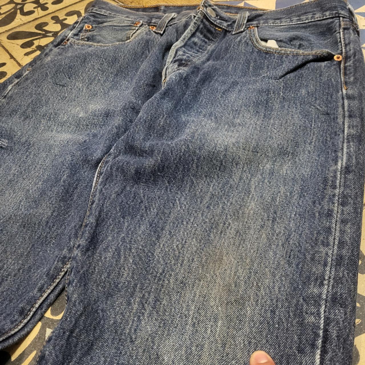 JNS1029BR - Vintage retro essential Levi’s 501 Blue Wash Denim Jeans Trousers pants #denim #straightleg  #levis #levis501