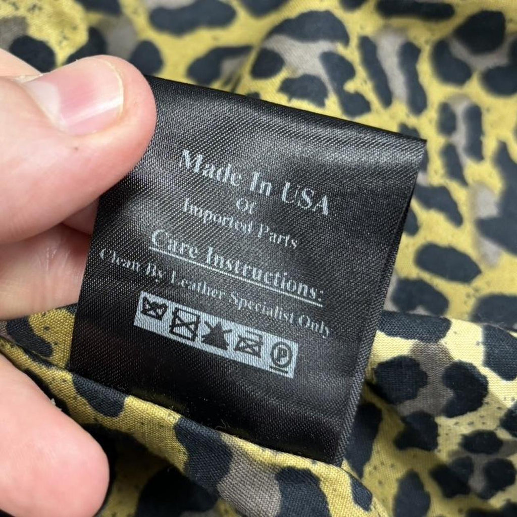Essential Brown Schott USA x Supreme New York skate leopard print lining type A2 Bomber real cowhide leather flight pilot jacket coat 2015 release with tab as seen