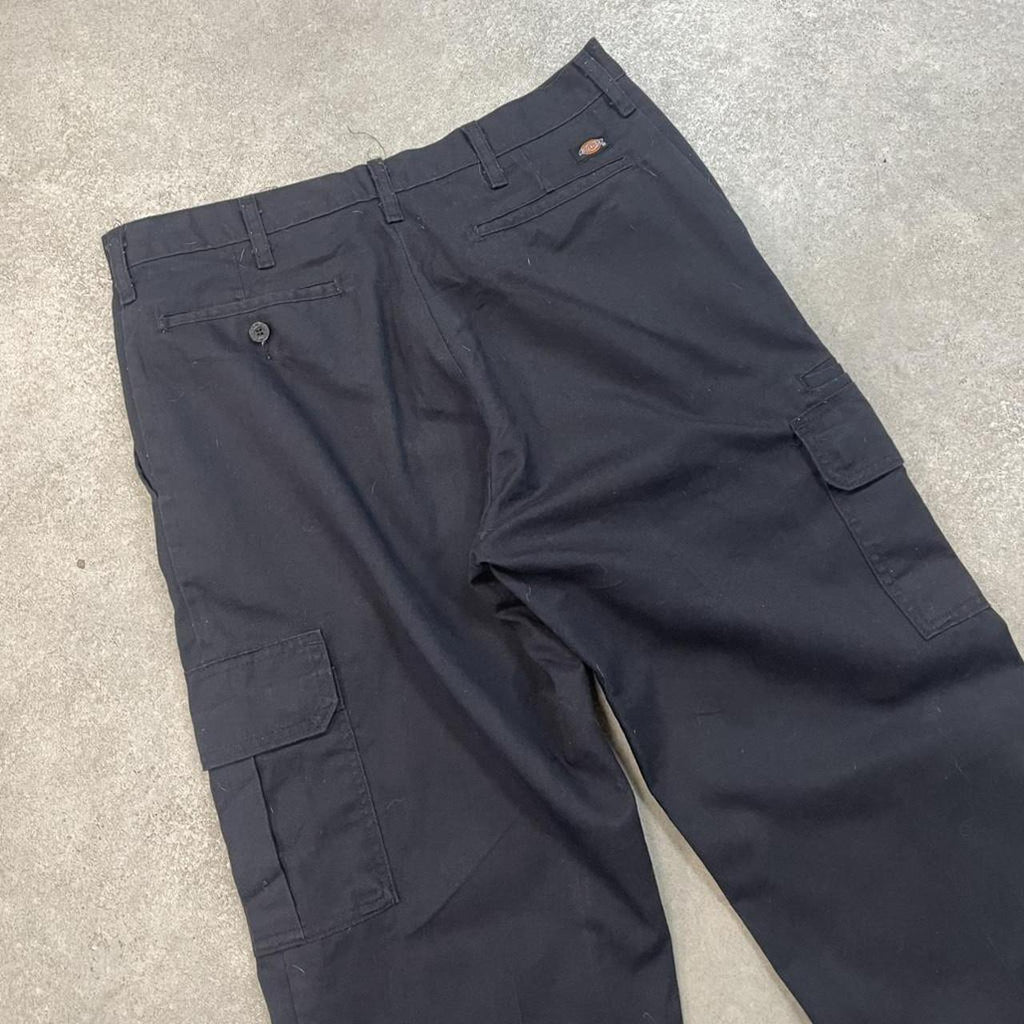 Dickies Black Cargo Skater Trousers Workwear Pants