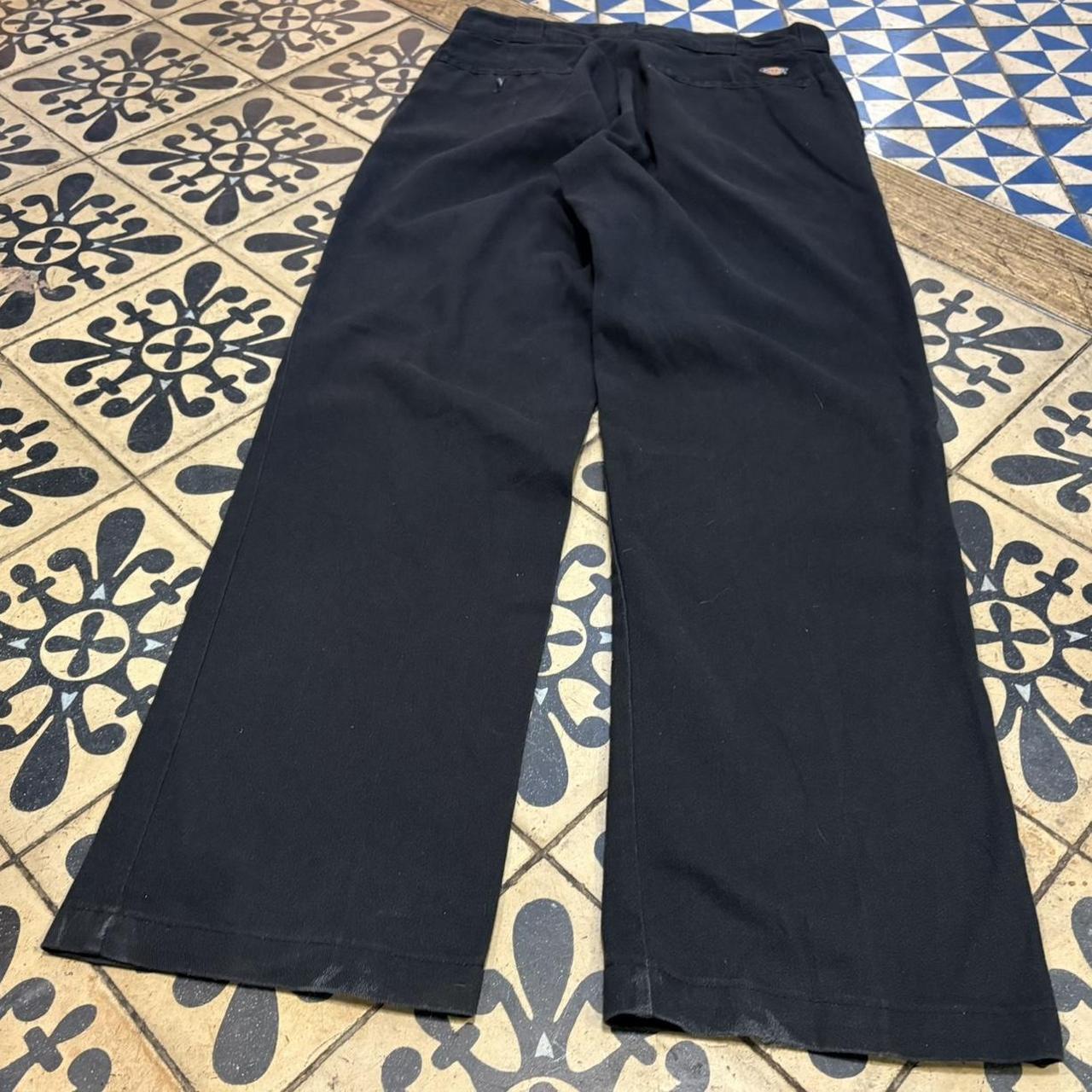 BR1011BW-F - Vintage retro essential Black Dickies Black Trousers pants casual workwear #skater #utility #workwear #straightleg #dickies
