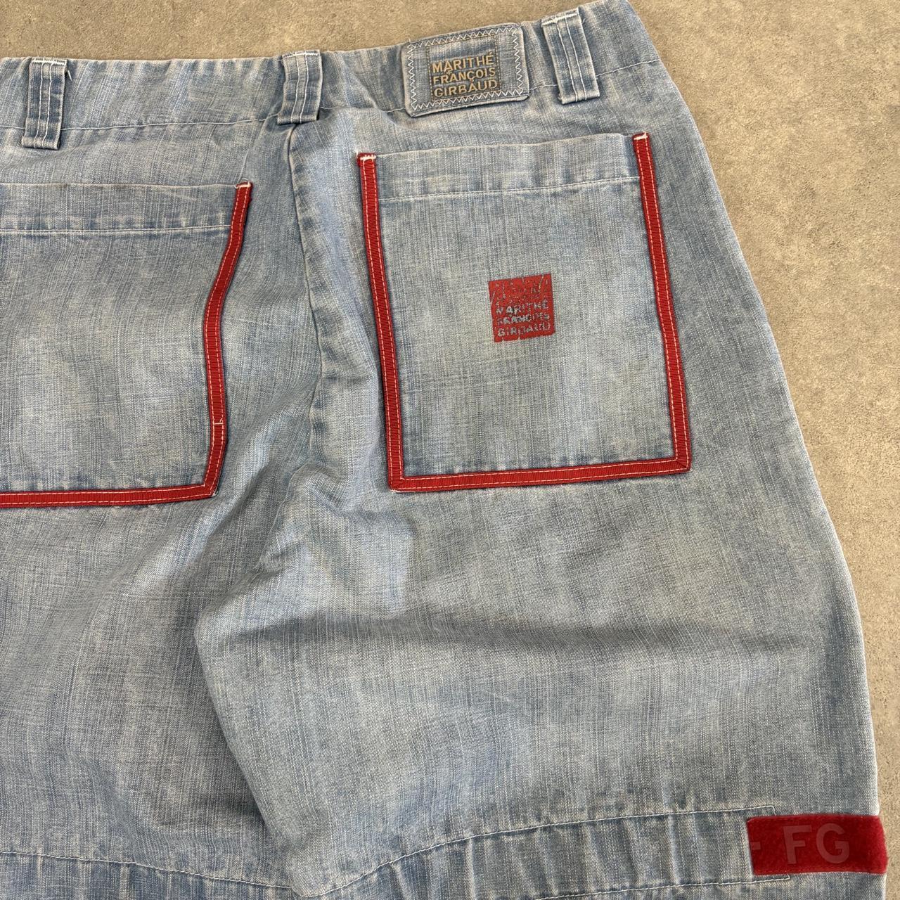 Vintage Marithe Francois Girbaud M+FG Jeans Mens 35x33 Light Blue Denim Wash Loose Baggy Hiphop Skater 90s Y2K