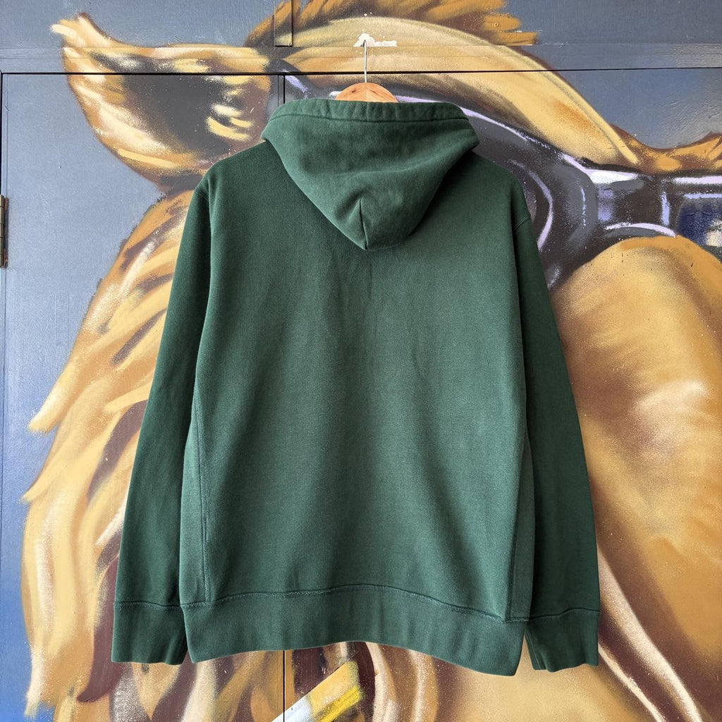 Vintage Polo Ralph Lauren Hoodie Mens Medium Dark Green Full Zip Sweatshirt  Jumper Preppy Old Money Top 90s Y2K 00s