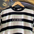 Guess Centre Logo Striped Tee