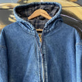 Carhartt Denim Hooded Workwear Active Jacket J139 DST